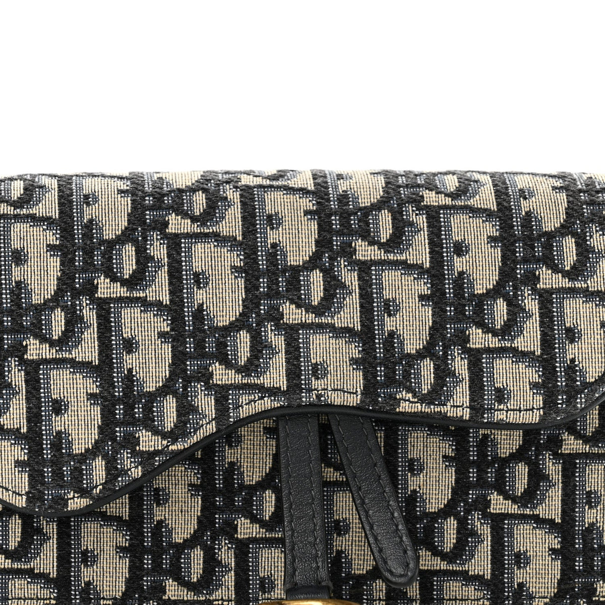 Oblique Saddle Belt Bag Blue