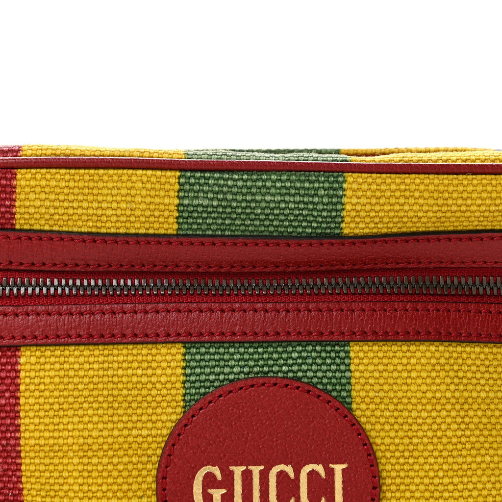 Canvas Marley Stripe Script Logo Gucci 100 Belt Bag 80 32 Multicolor