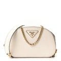Saffiano Lux Odette Belt Bag White