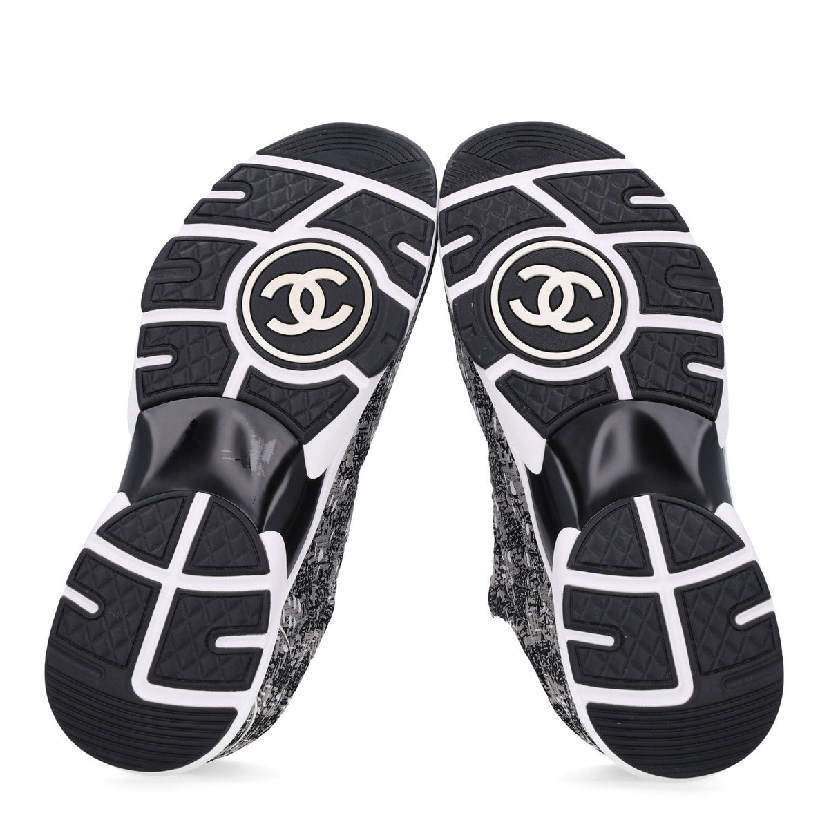 Tweed Mens CC Sneakers 41 Grey Black