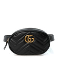 Calfskin Matelasse GG Marmont Belt Bag 75 30 Black