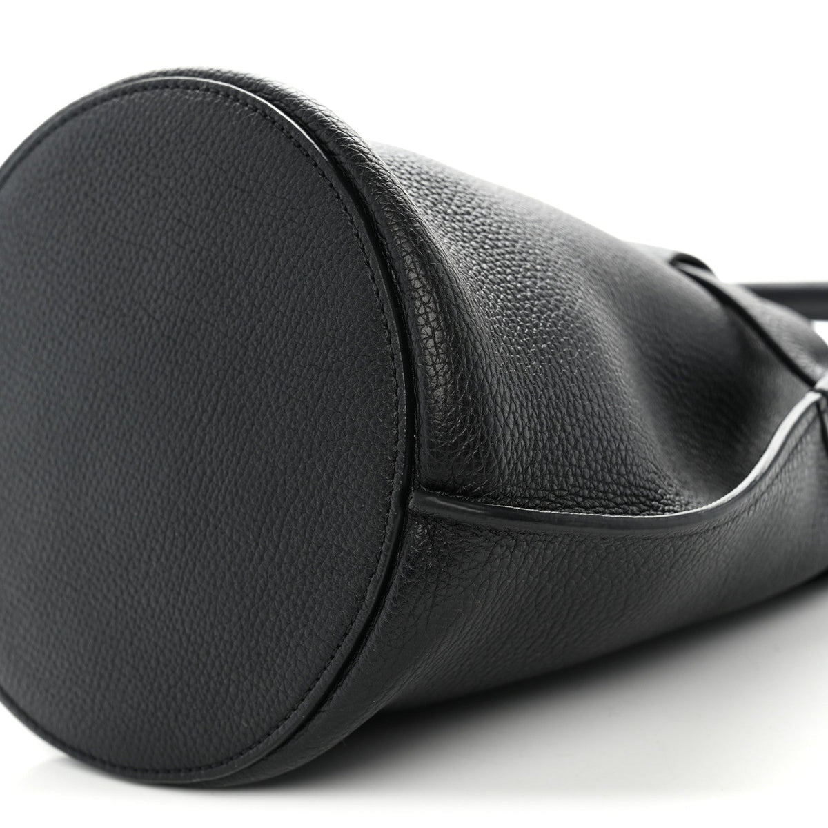 Supple Grained Calfskin Nano Big Bag Bucket Black