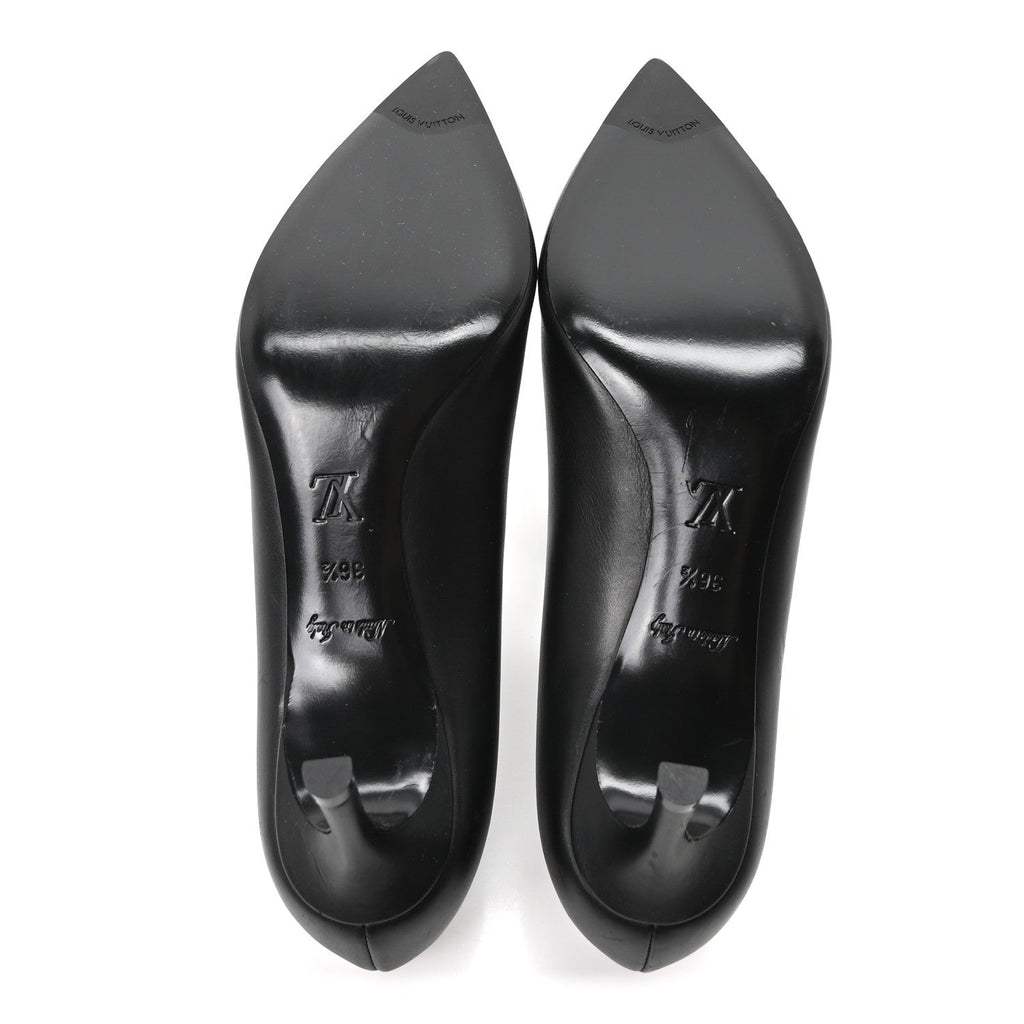 Calfskin Cherie Pumps 37.5 Black