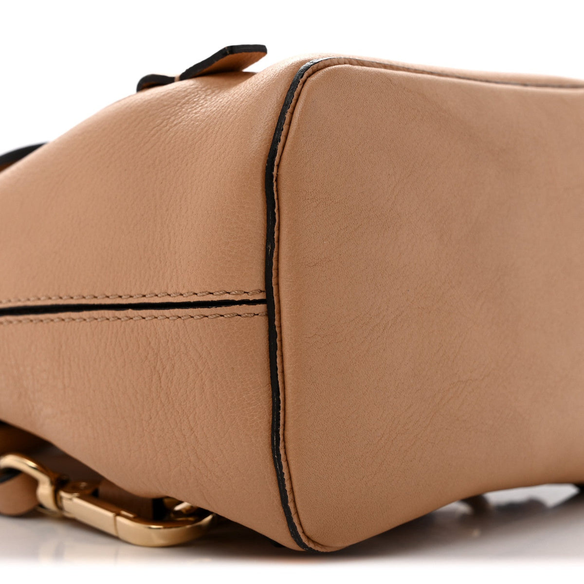Suede Calfskin Mini Faye Backpack Blush Nude