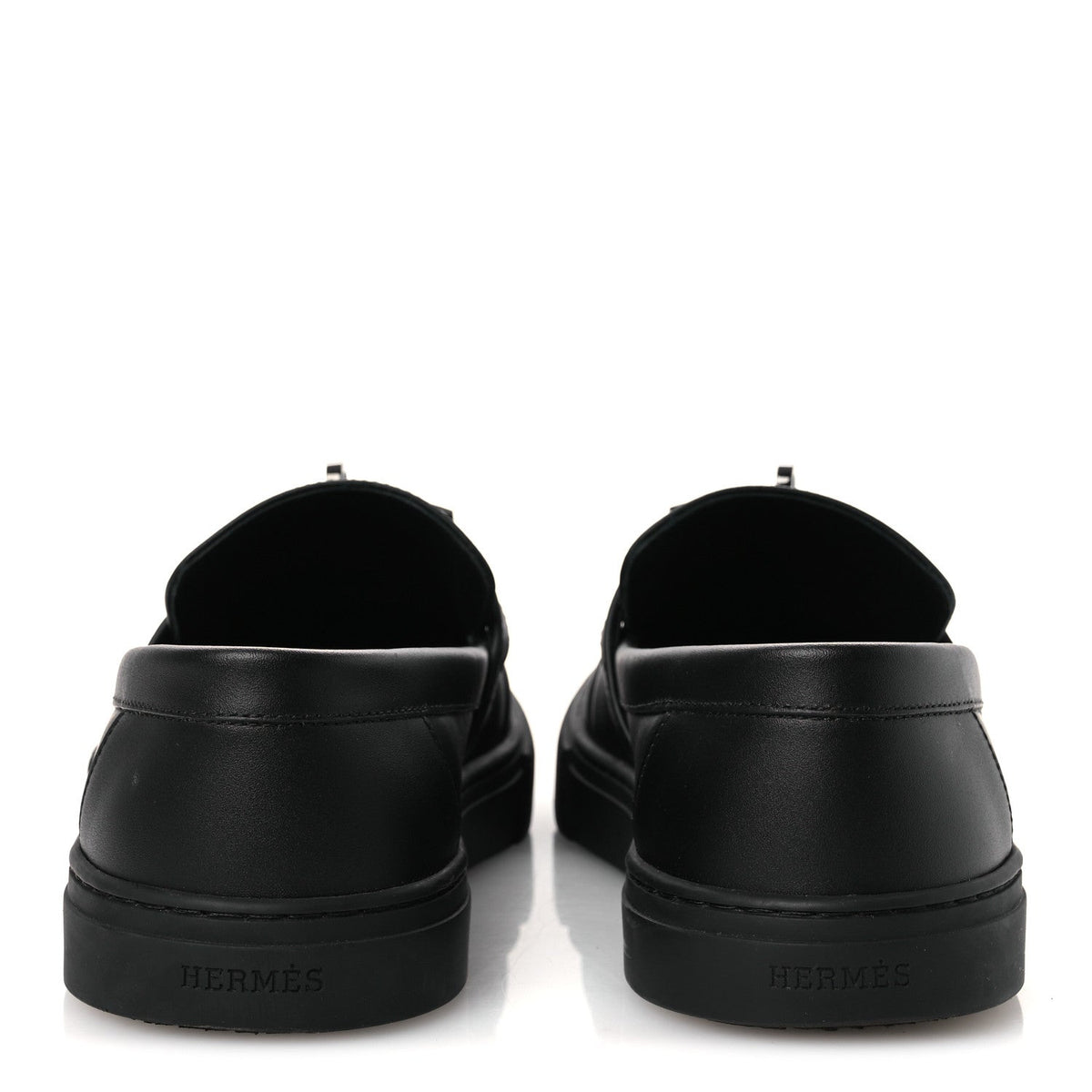 Calfskin Mens Game Slip On Sneakers 40 Black
