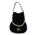 Velvet Petit Sac Mini Bucket Bag Black