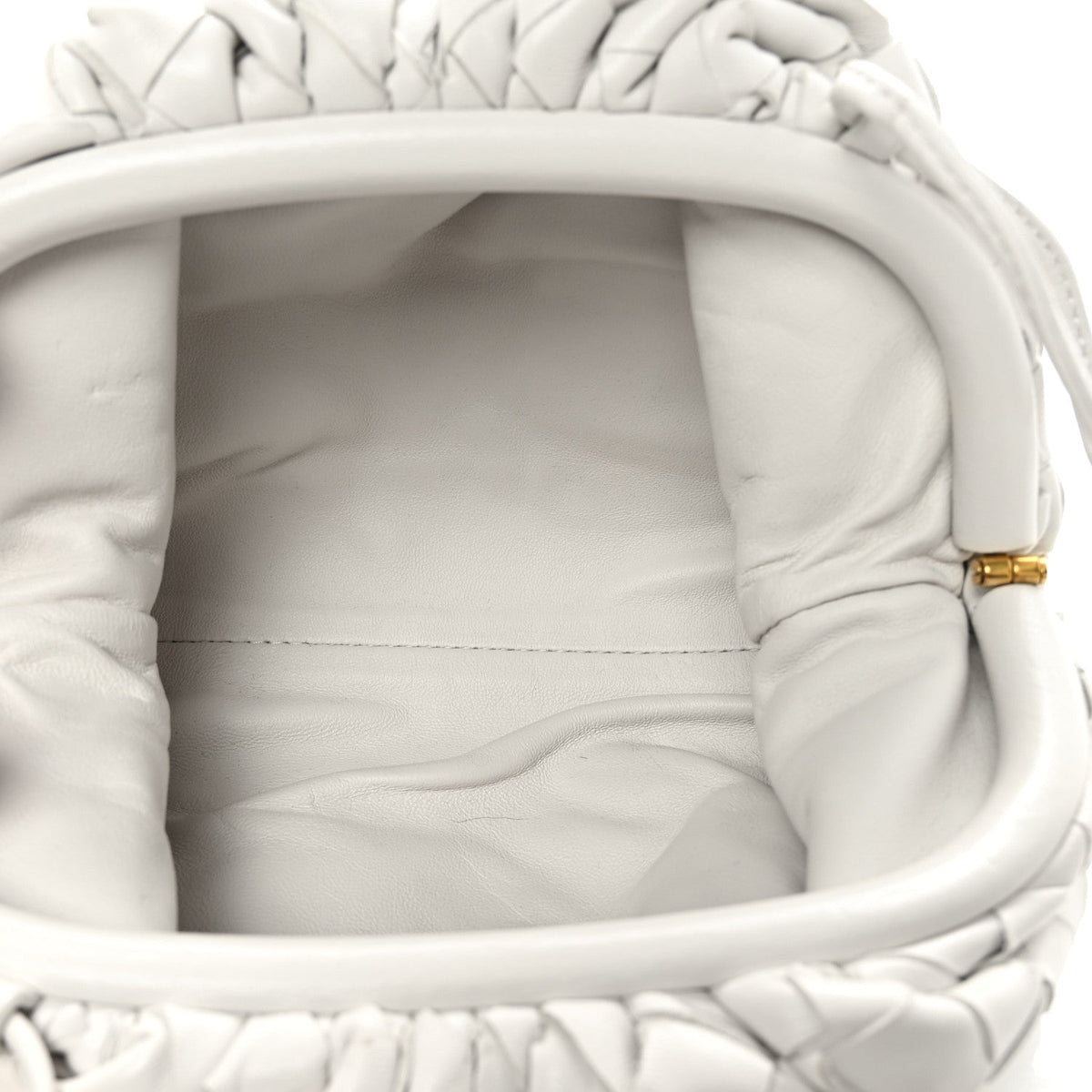 Nappa Intrecciato The Mini Pouch Chalk
