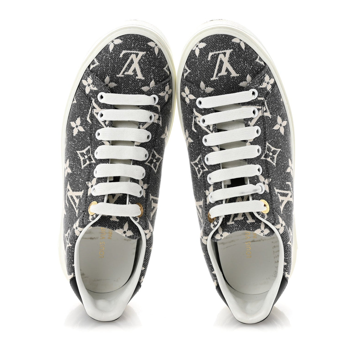 Denim Monogram Time Out Sneakers 38