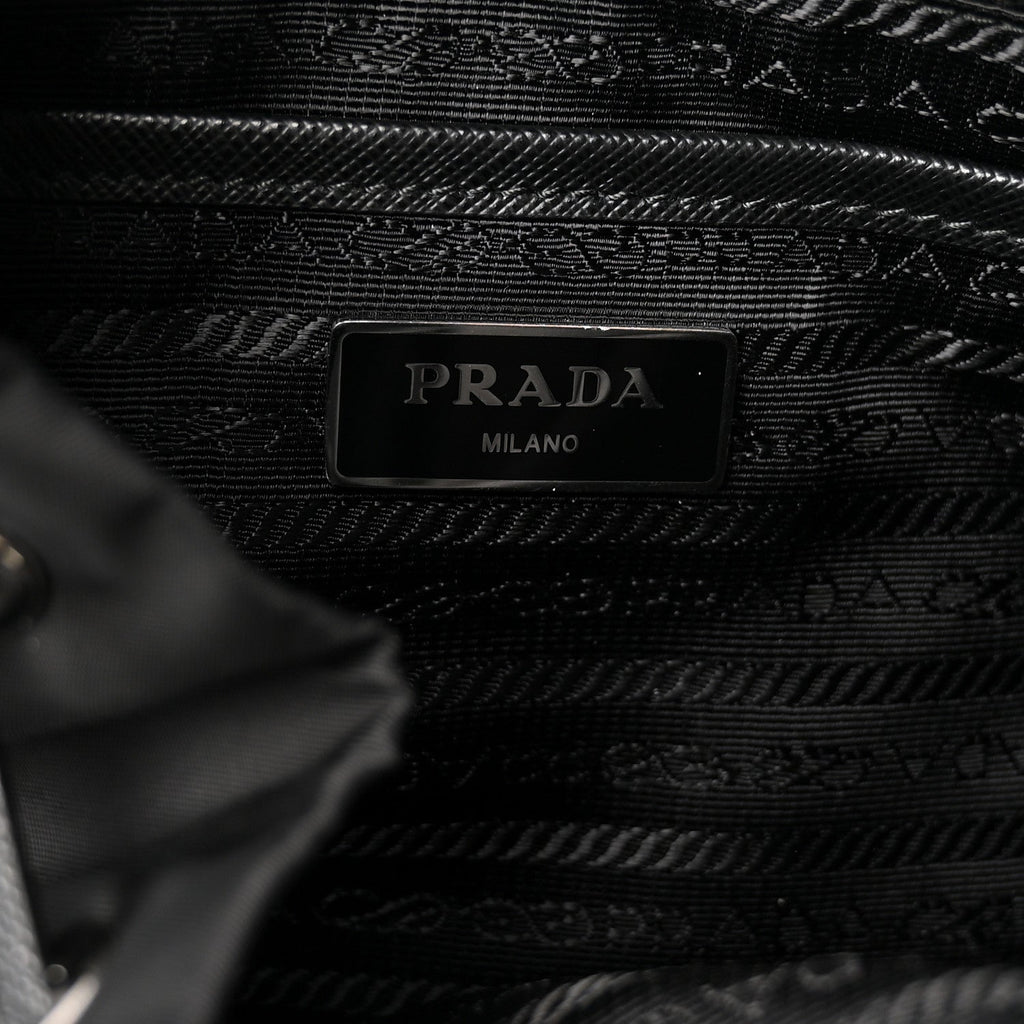 Nylon New Vela Studded Backpack Black
