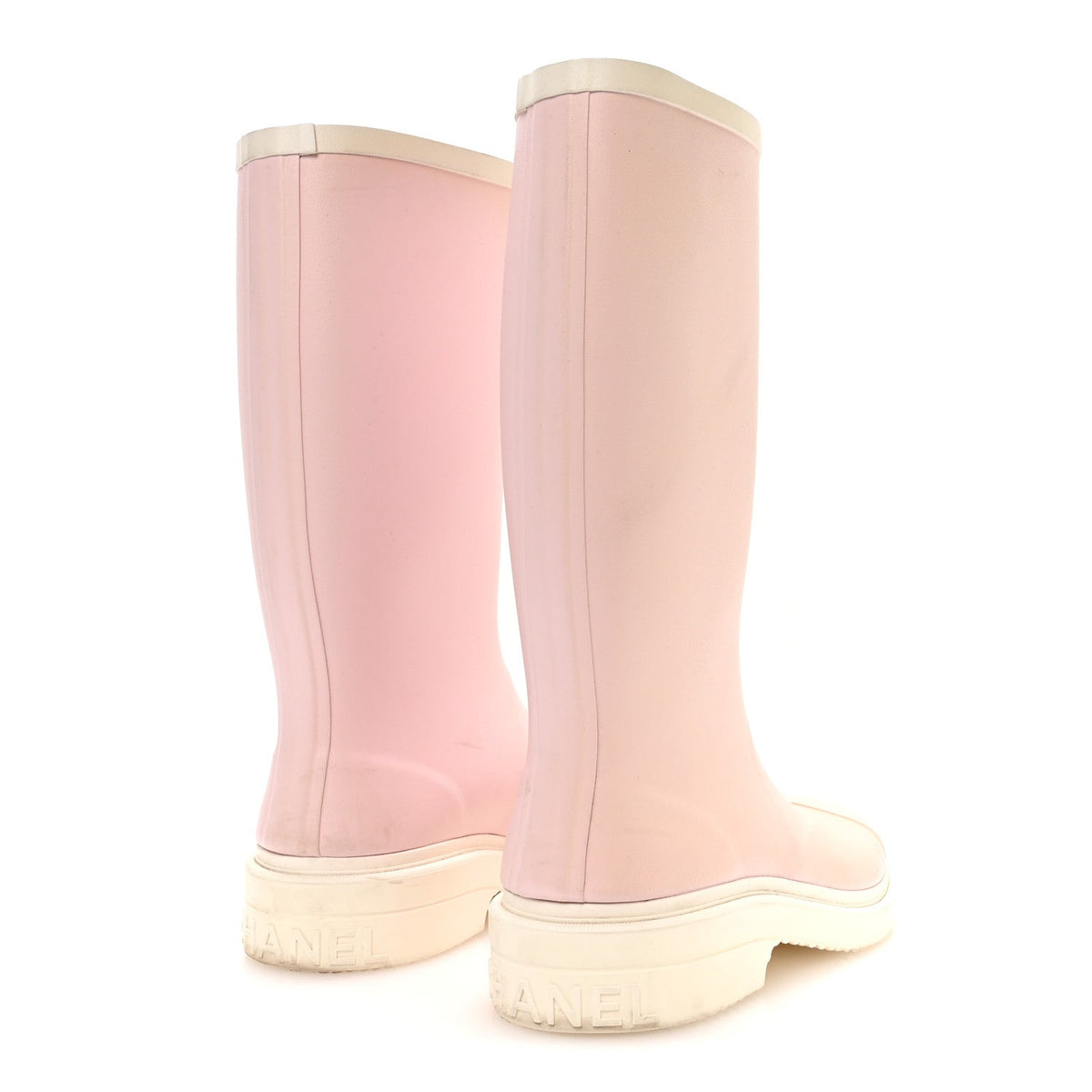 Caoutchouk CC High Boots 37 Light Pink White