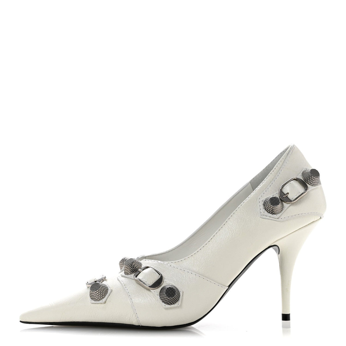 Agneau Arena Cagole 90mm Pumps 38 White