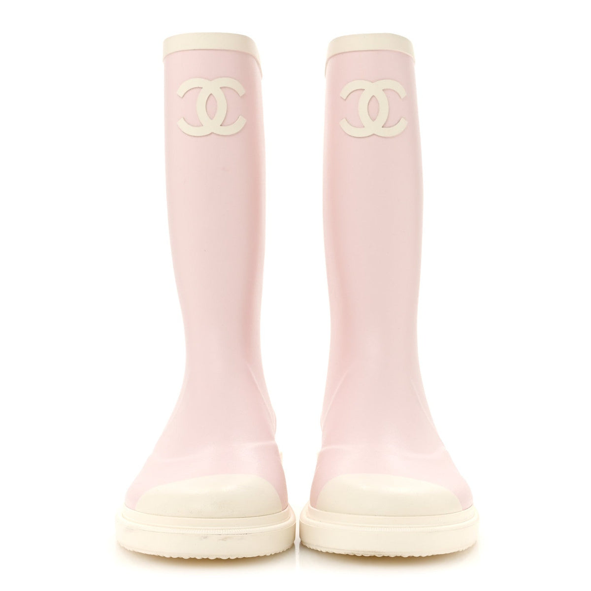 Caoutchouk CC High Boots 39 Light Pink White