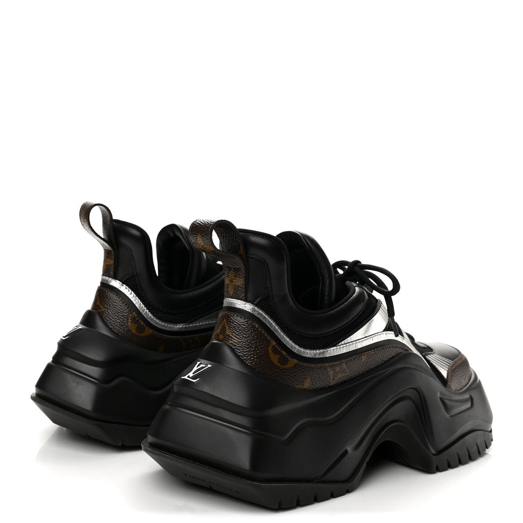 Calfskin Monogram LV Archlight 2.0 Platform Sneakers 38.5 Black