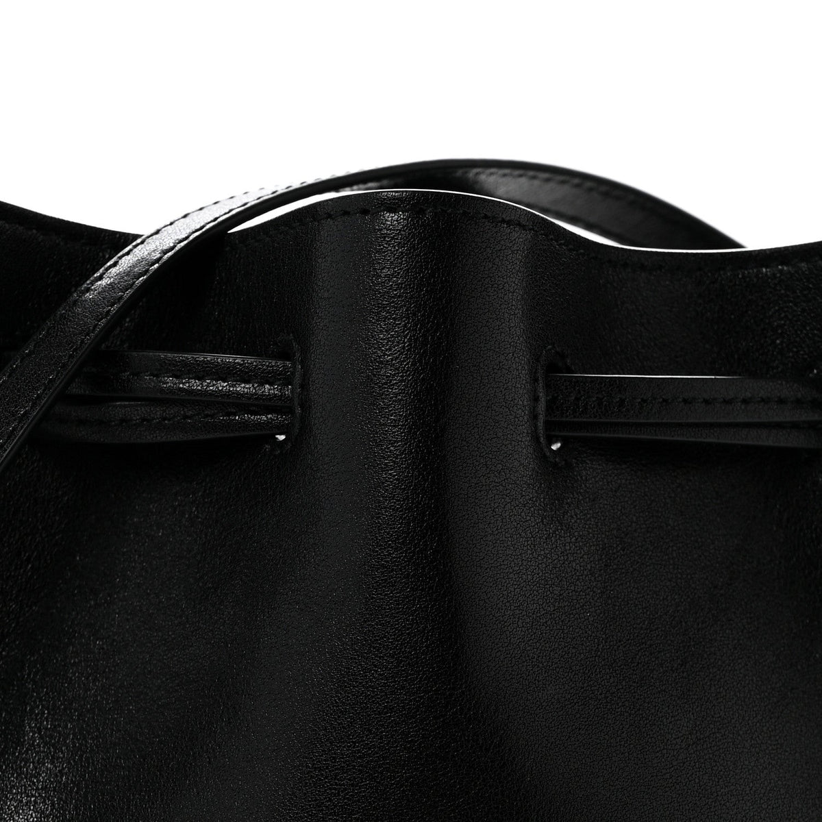 Calfskin Small Bucket Bag Black