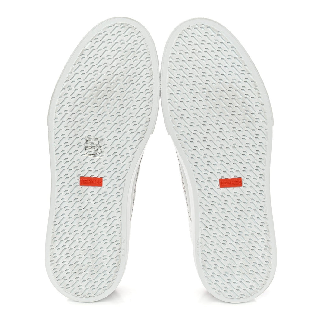 Calfskin Mens Deep Sneakers 44.5 White Gold