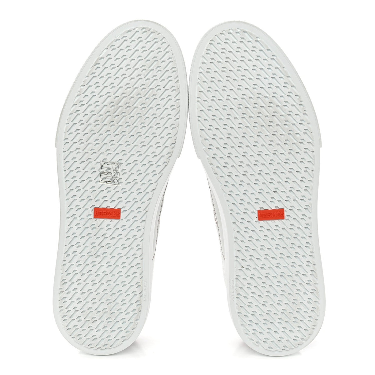 Calfskin Mens Deep Sneakers 44.5 White Gold
