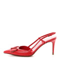 Calfskin Tonal Signature Vlogo Slingback 80mm Pumps 36.5 Rouge Pur