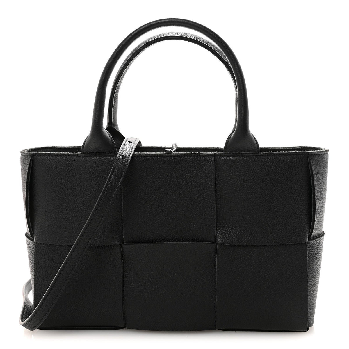 Nappa Maxi Intrecciato Arco Tote Black
