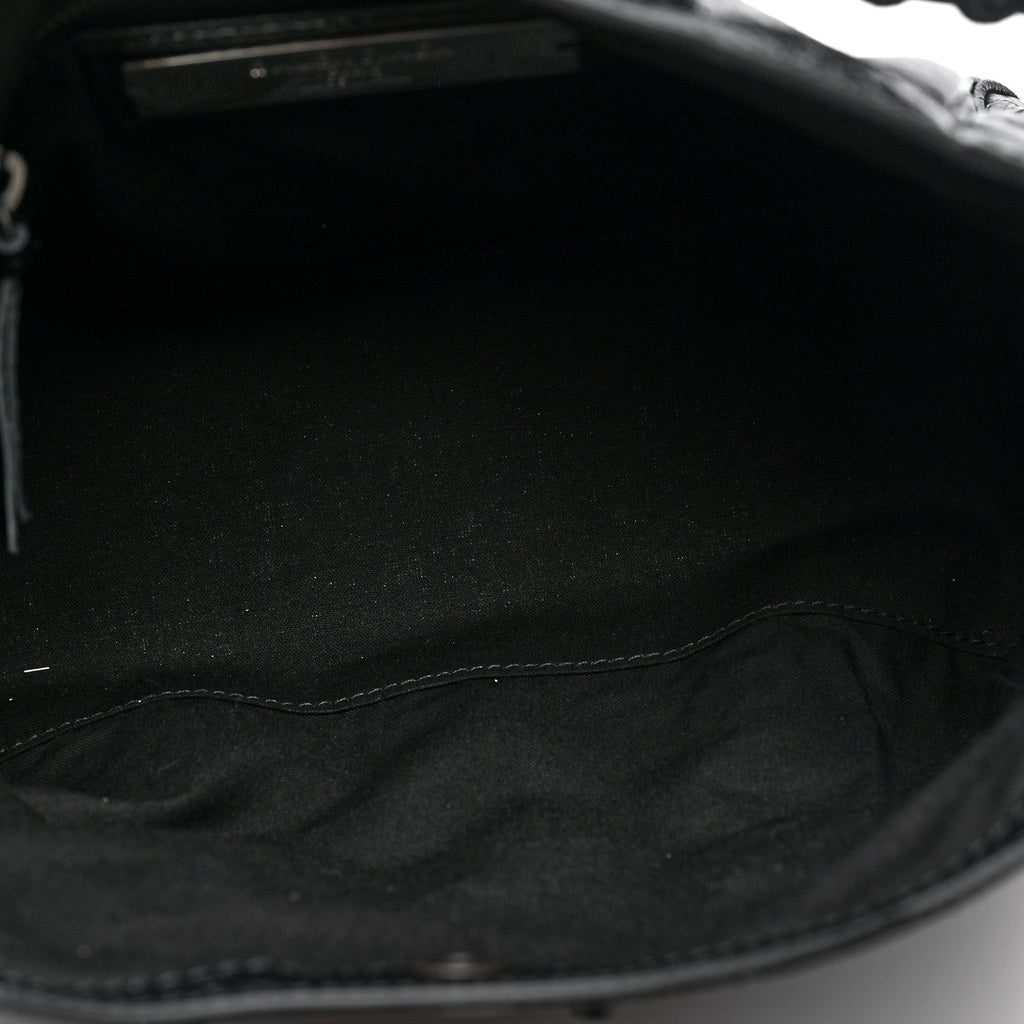 Agneau Arena Classic Hardware Small Le City Bucket Bag Black