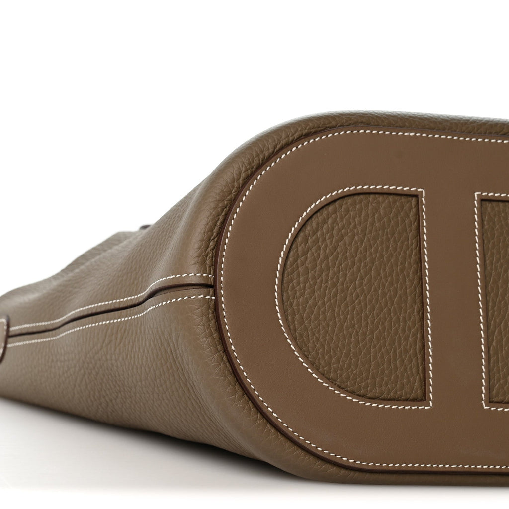 Taurillon Clemence Swift In-The-Loop 23 Bag Etoupe