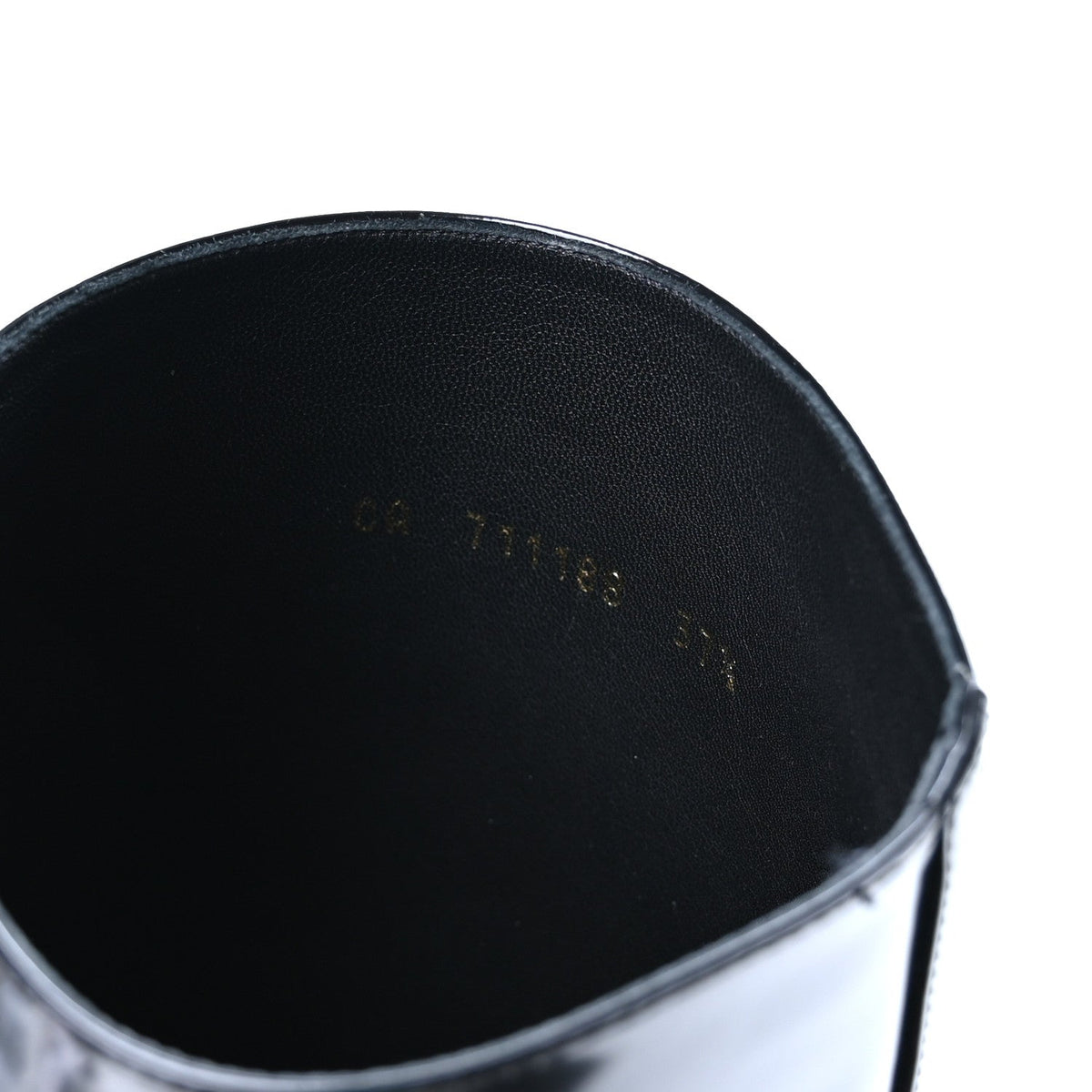 Patent Calfskin Linda 100 Boots 37.5 Black