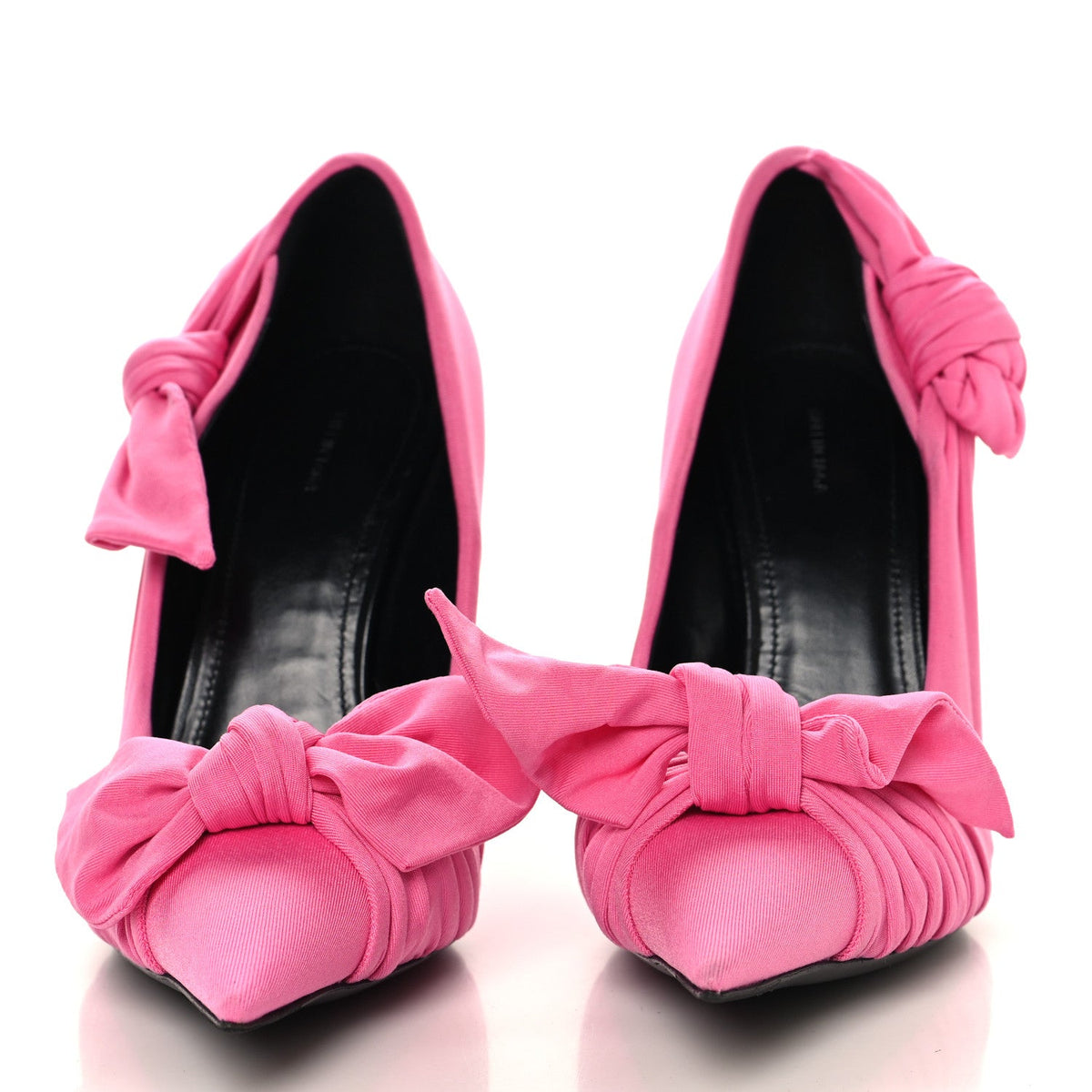 Stretch Cupro Nylon Jersey Knife Knot 110mm Pumps 38 Pink