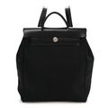 Toile Vache Calfskin Herbag 30 PM Backpack Black