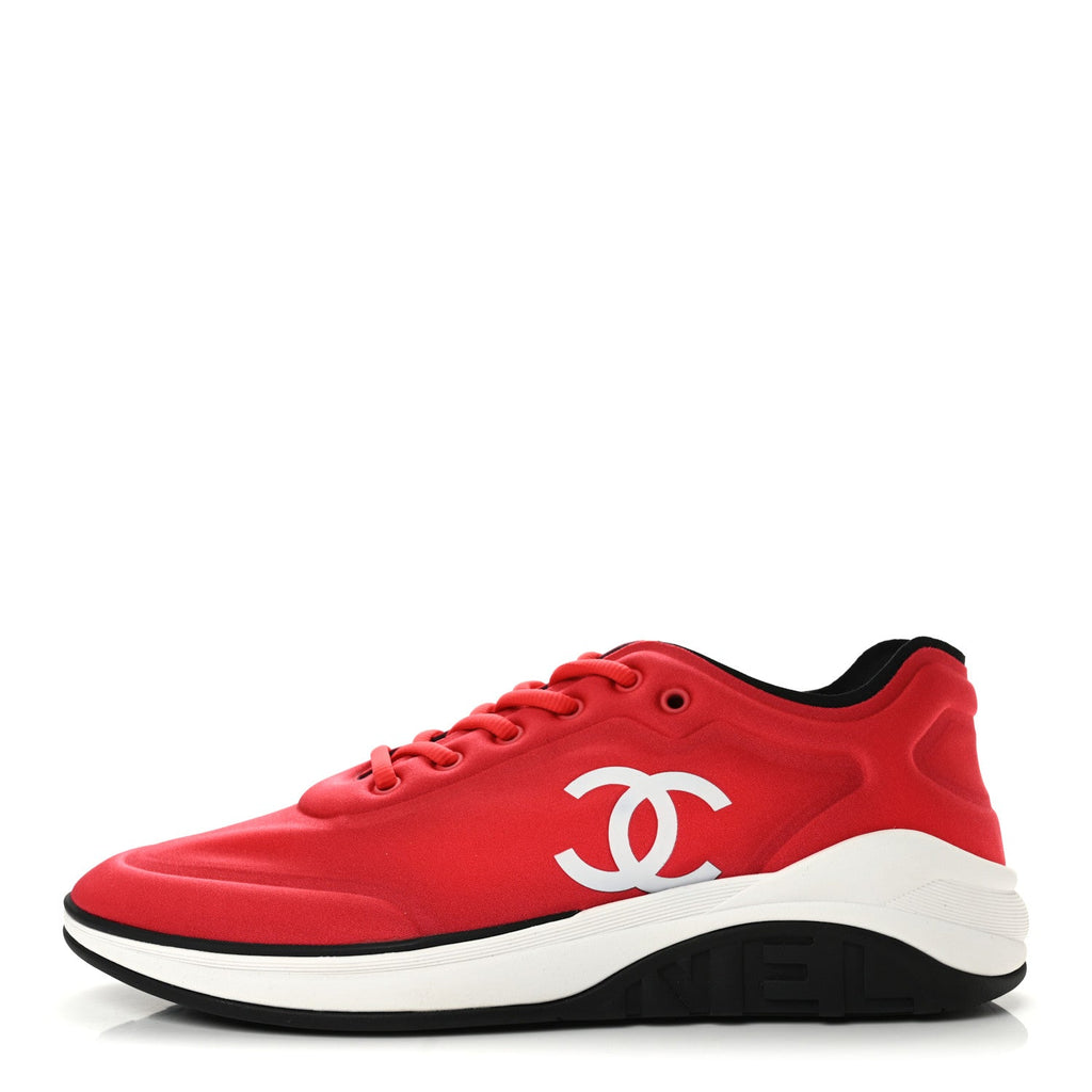 Mesh Lycra Thermoplastic Mens Sneakers 45 Red White