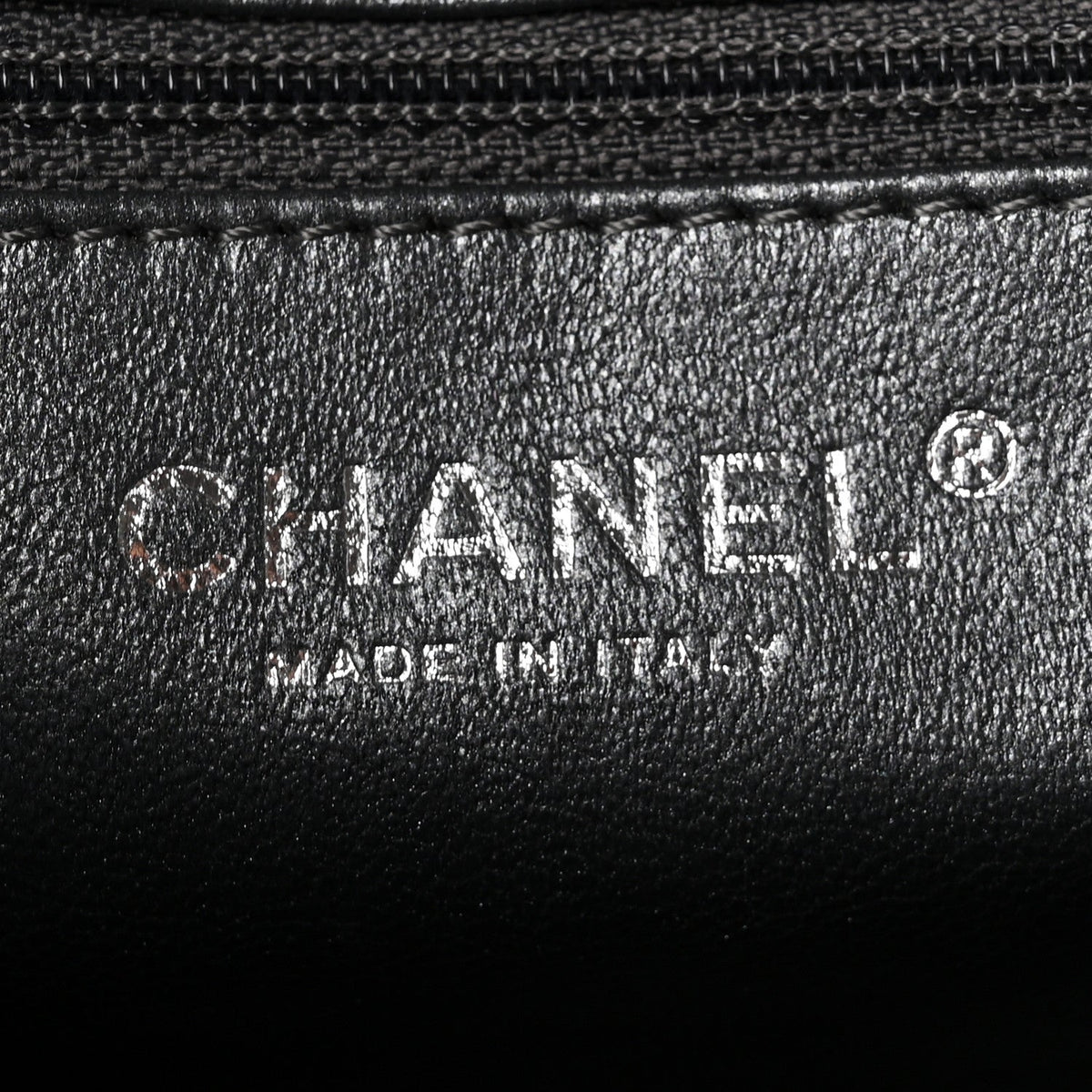 Metallic Aged Calfskin Quilted Medium Reissue Camera Case Dark Silver