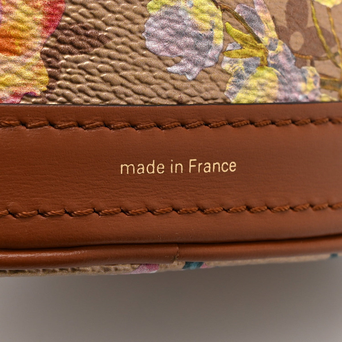 Metallic Monogram LV Garden Nano Bucket Bag Gold