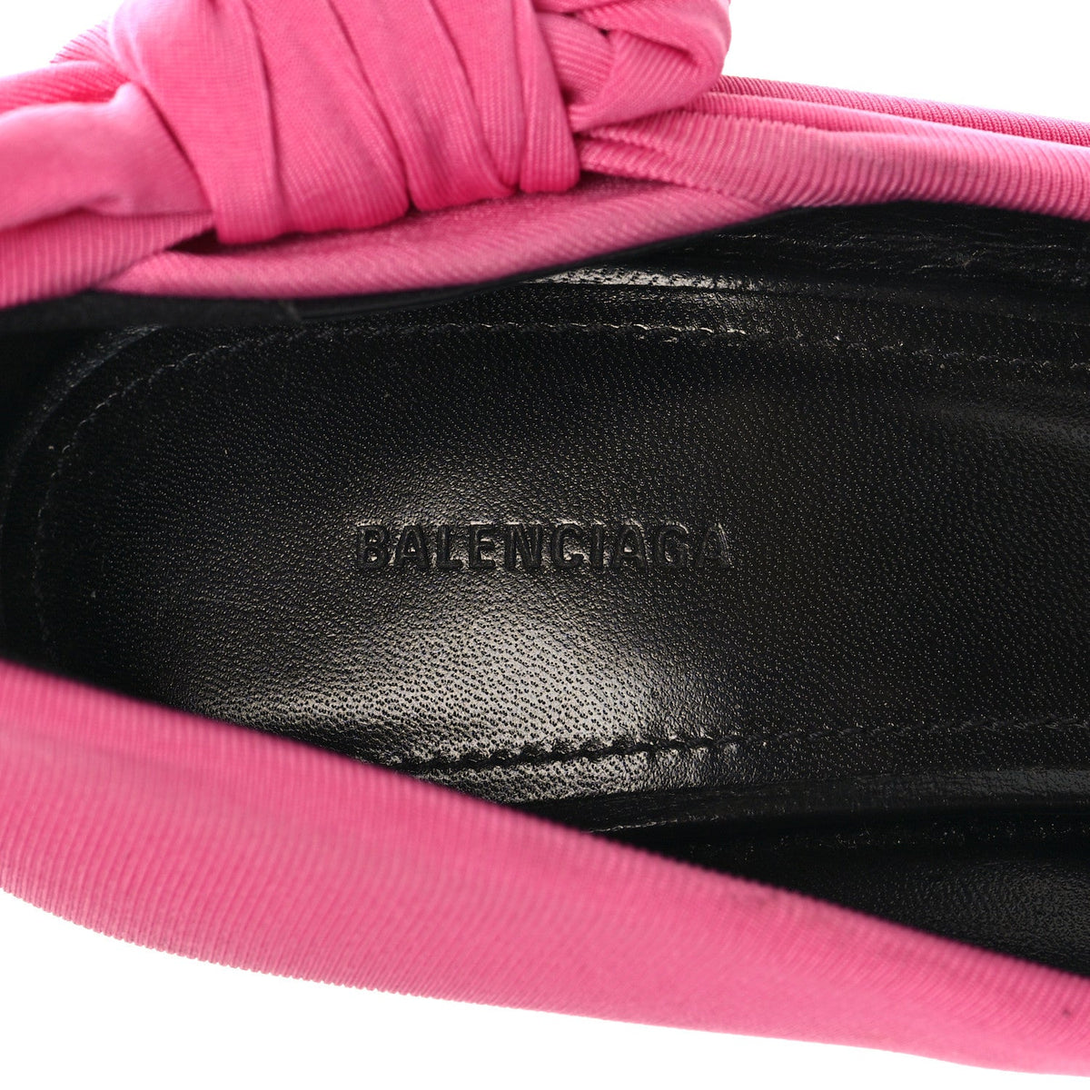 Stretch Cupro Nylon Jersey Knife Knot 110mm Pumps 38 Pink