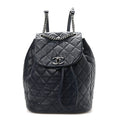 Lambskin Quilted Daily Supple Backpack Blue