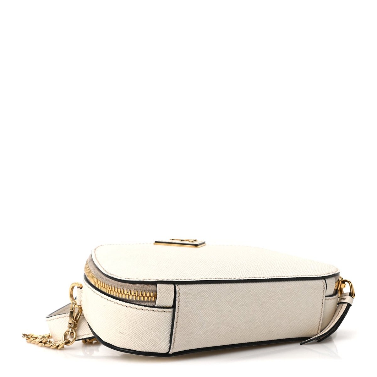 Saffiano Lux Odette Belt Bag White