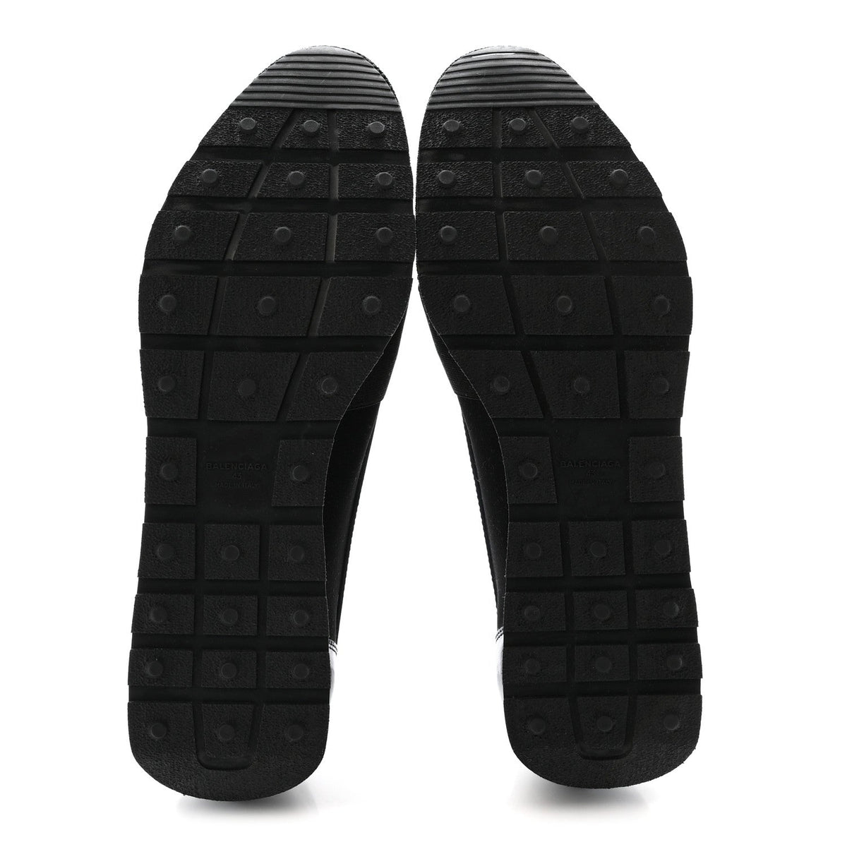 Patent Calfskin Neoprene Mesh Suede Mens Race Runner Sneakers 43 Black Navy