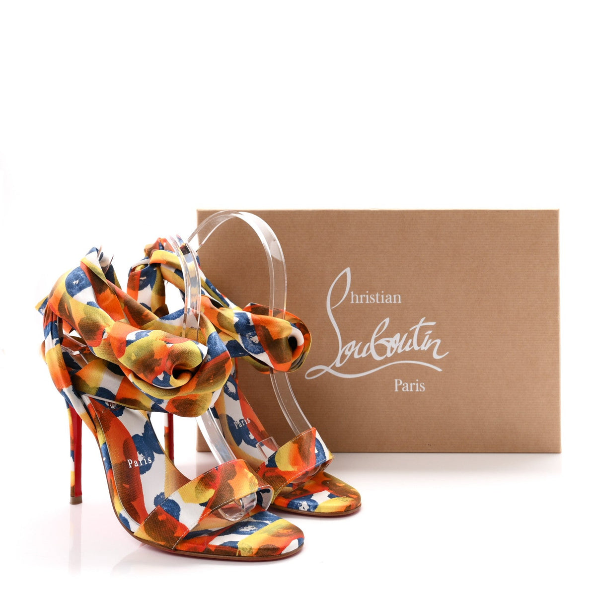 Crepe Satin Gaagal Miss Z Du Desert 100 Ankle Wrap Sandals 38 Multicolor Magma