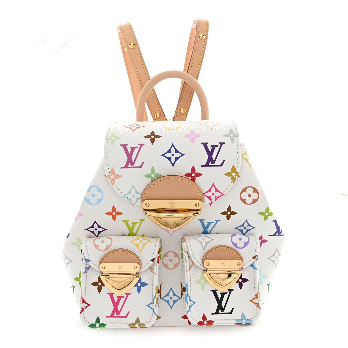 LV X TM Monogram Multicolor Venice Backpack White