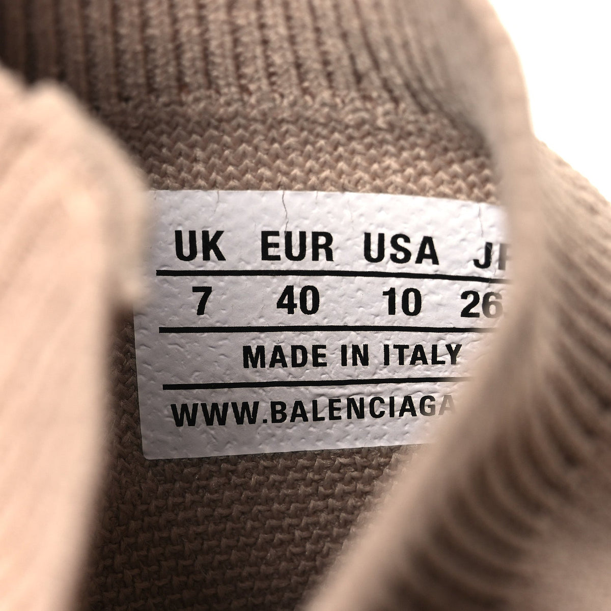 Technical 3D Recycled Knit Womens Speed 2.0 Sneakers 40 Monocolor Beige