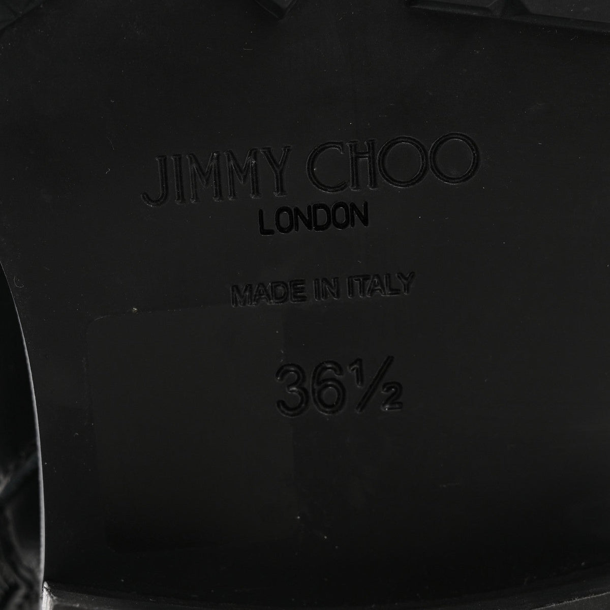 Shiny Calfskin Cayo Combat Boots 36.5 Black