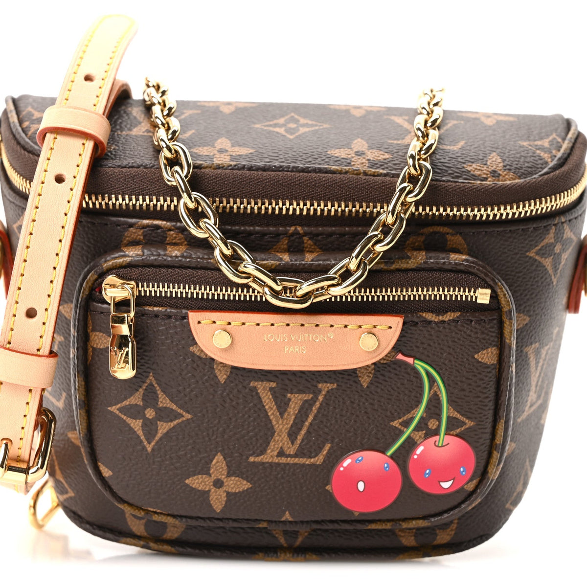 LV X TM Monogram Cerises Mini Bumbag