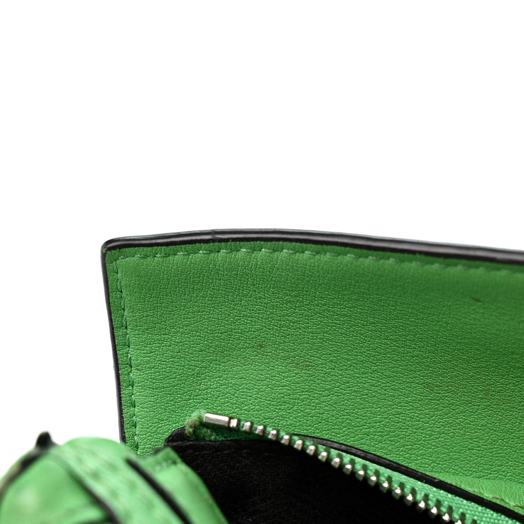 Calfskin Mini Puzzle Bumbag Clover Green