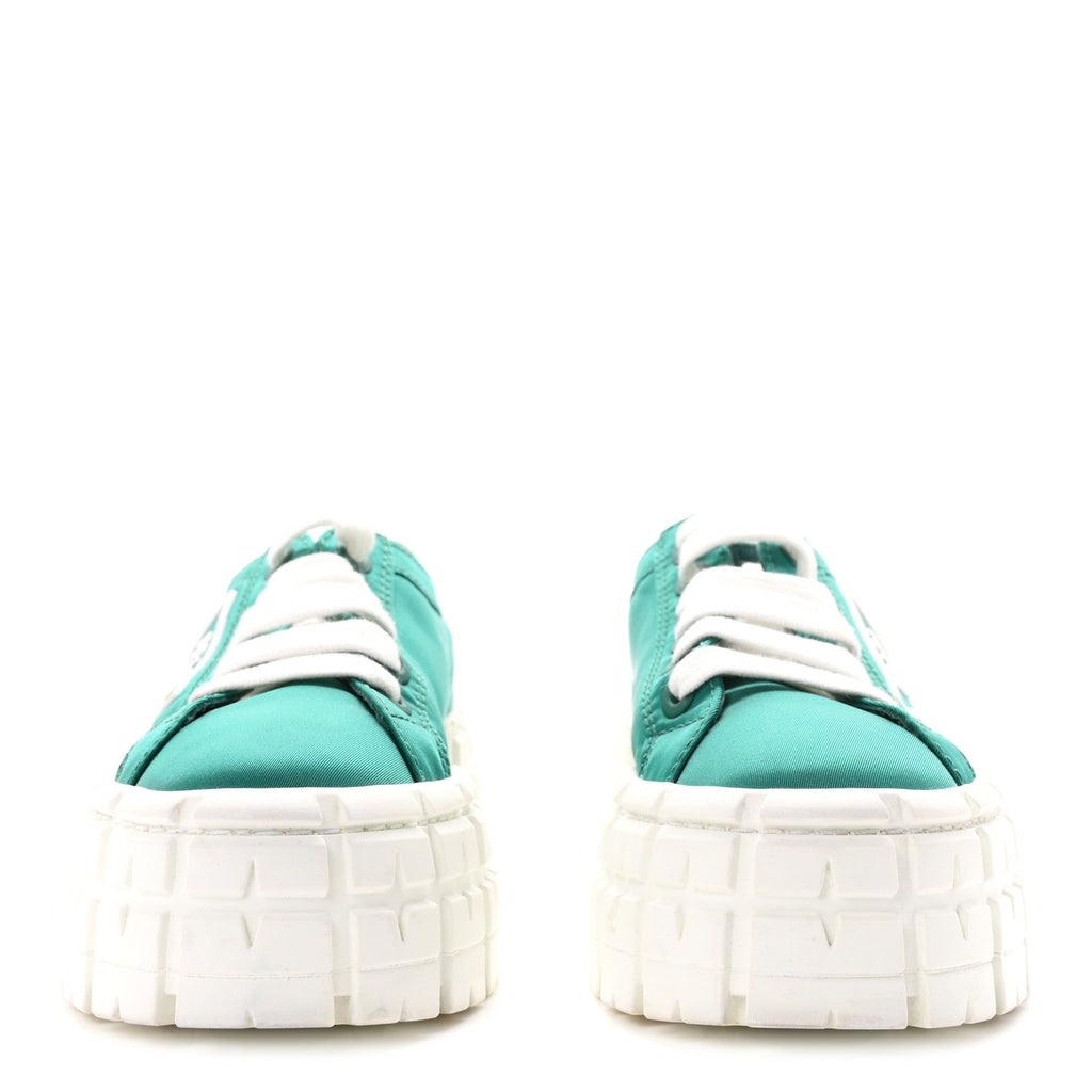 Re-Nylon Gabardine Triangle Logo Double Wheel 50mm Sneakers 35.5 Assenzio