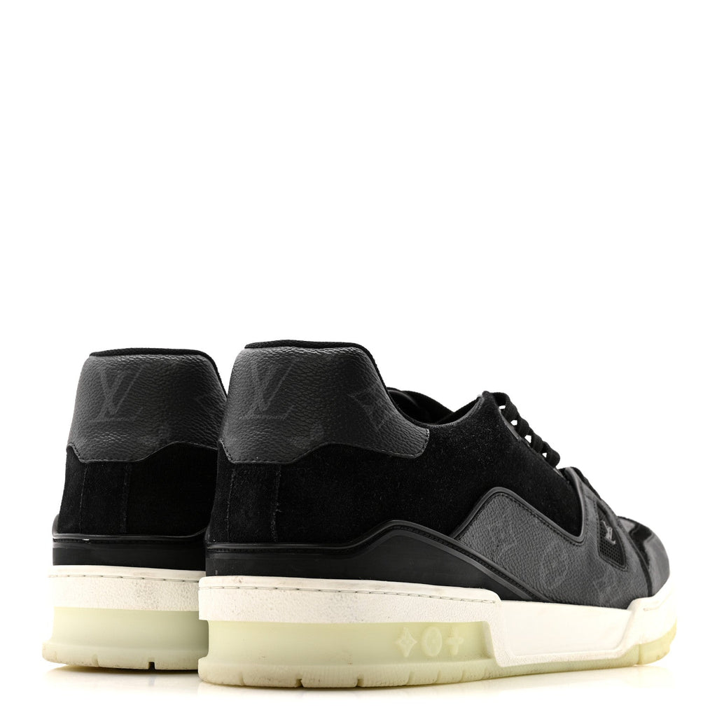 Monogram Eclipse Mens LV Trainer Sneakers 10 Black