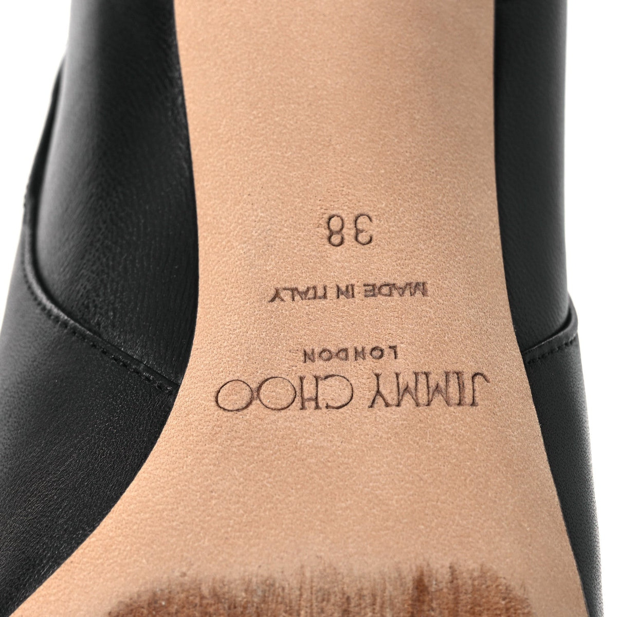 Nappa Calfskin Cacia 85 Ankle Boots 38 Black