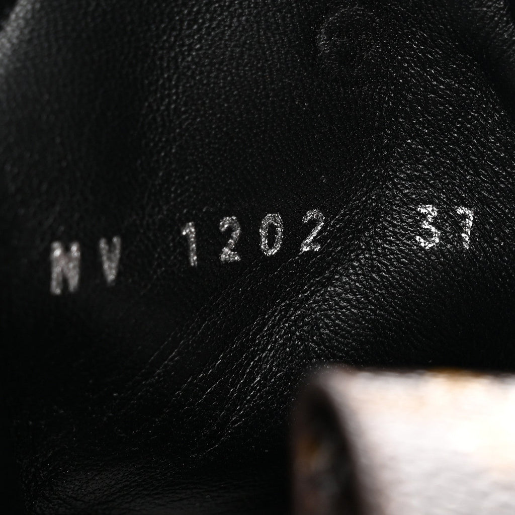 X YK Calfskin Patent Monogram Archlight Sneakers 37 Black