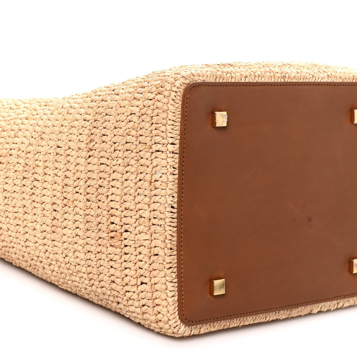 Raffia Vegetable Le 37 Bucket Bag Naturel Brick