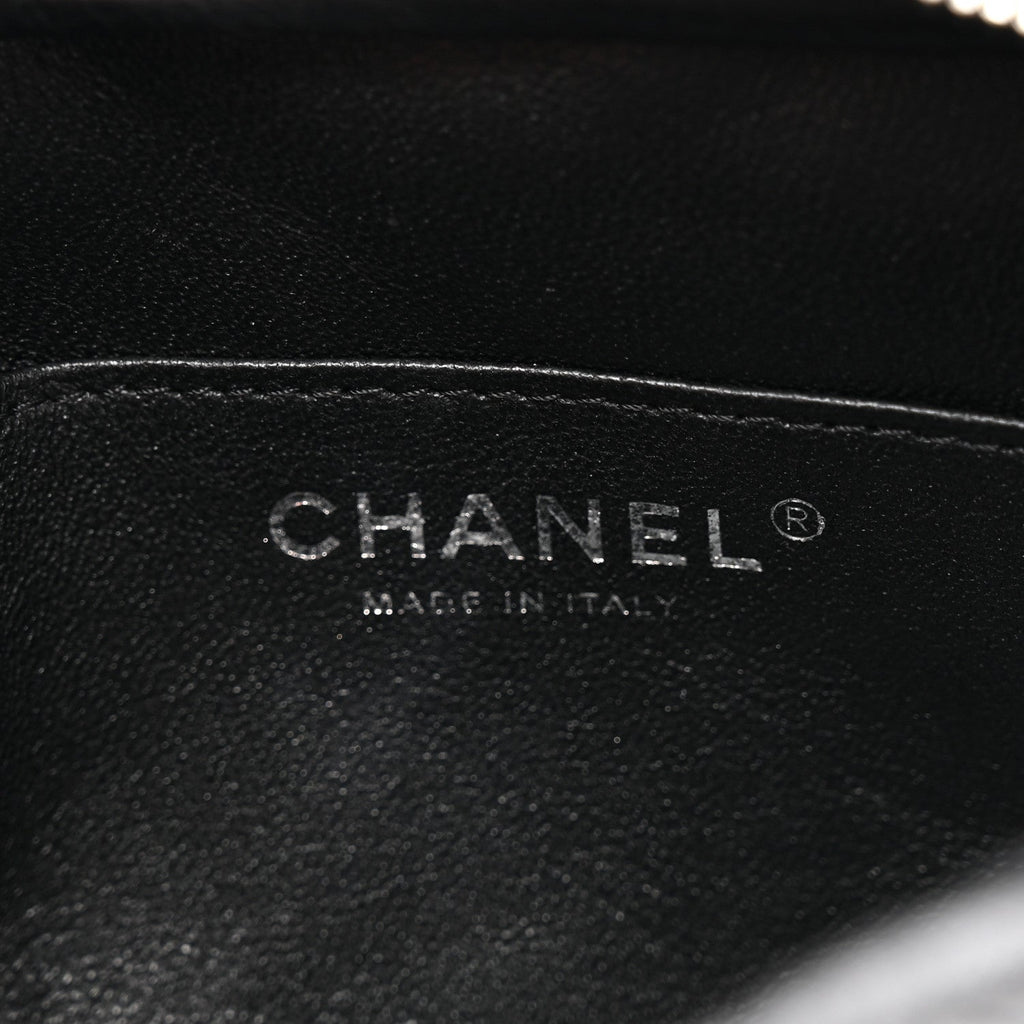 Lambskin Quilted Small Camera Case Black