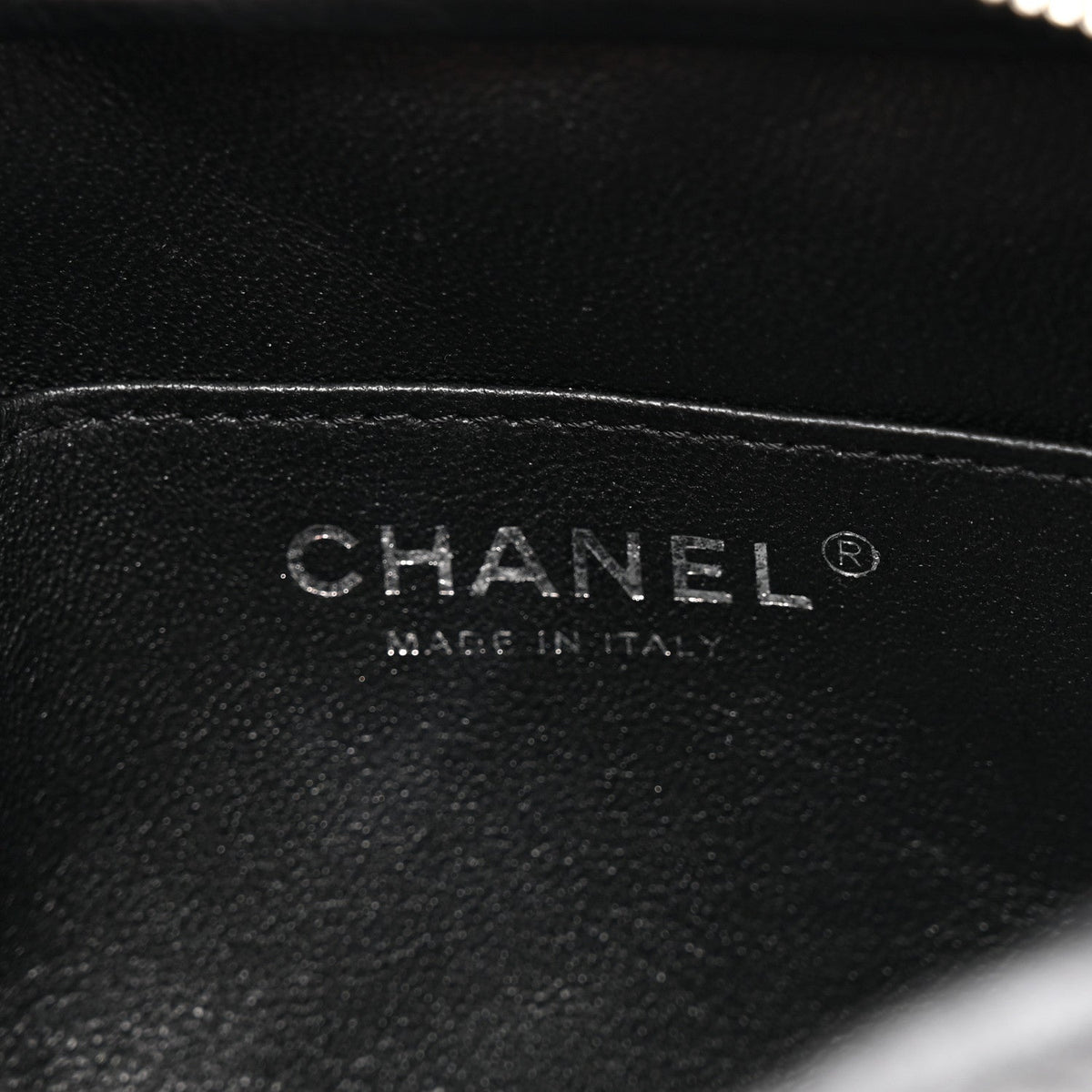 Lambskin Quilted Small Camera Case Black