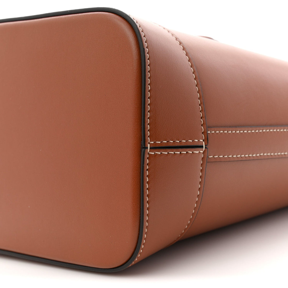 Smooth Calfskin Small Cuir Triomphe Bucket Bag Tan
