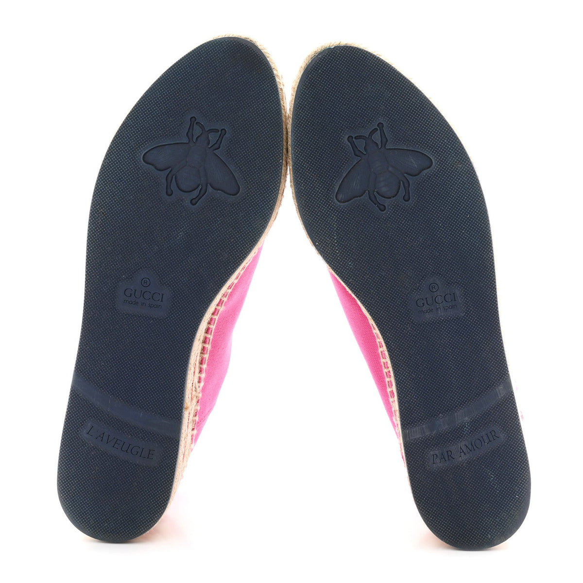 Canvas Logo Lace-Up Platform Espadrilles 37.5 Pink