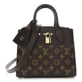Snakeskin Monogram City Steamer Mini Brown